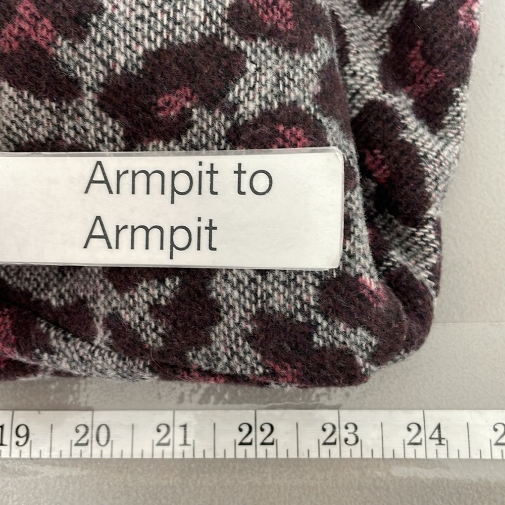 LOGO by Lori Goldstein Jacket Women's 16 Plus Grey Pink Cheetah Print - Picture 13 of 14